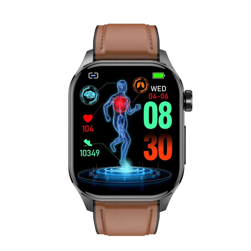 Smartwatch met ECG - Bloedsuiker- & Bloeddrukmonitor | HealthSync