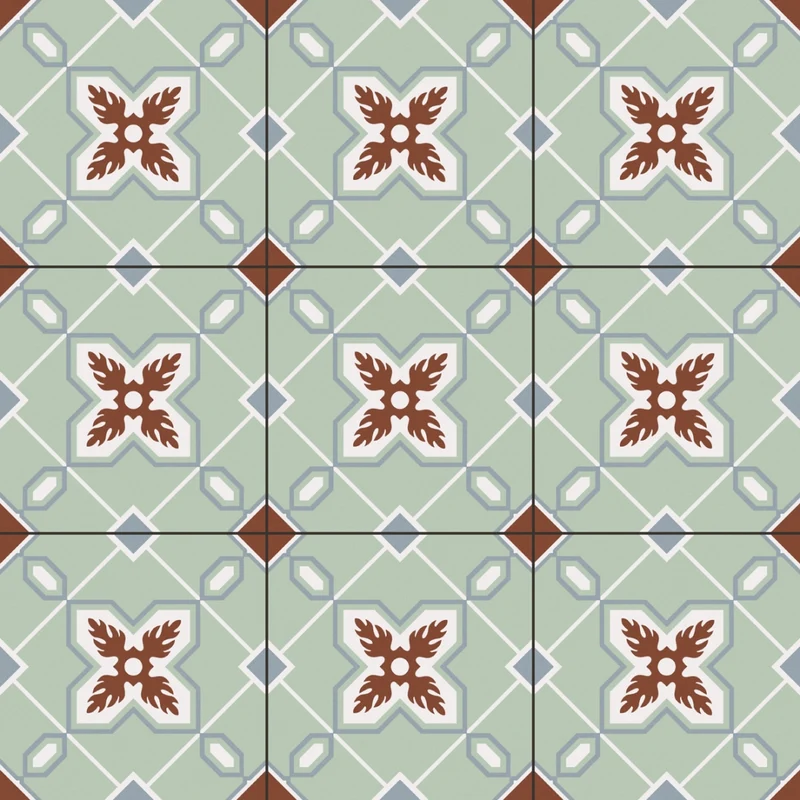 Apavisa, Senso - Wind Green, Naturale, 60x60cm, 7.00mm, Not rectified