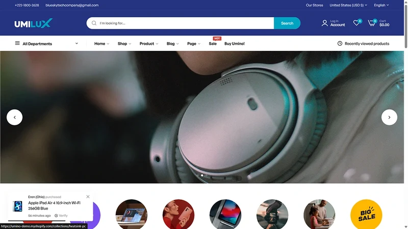 Umino Theme – Smart Digital | Shopify Theme for Tech & Electronics