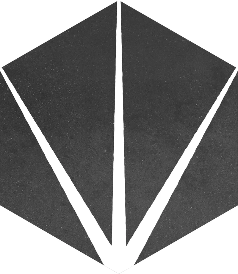 Apavisa, Starline - Black, Naturale, 25x29cm, 10.00mm, Not rectified