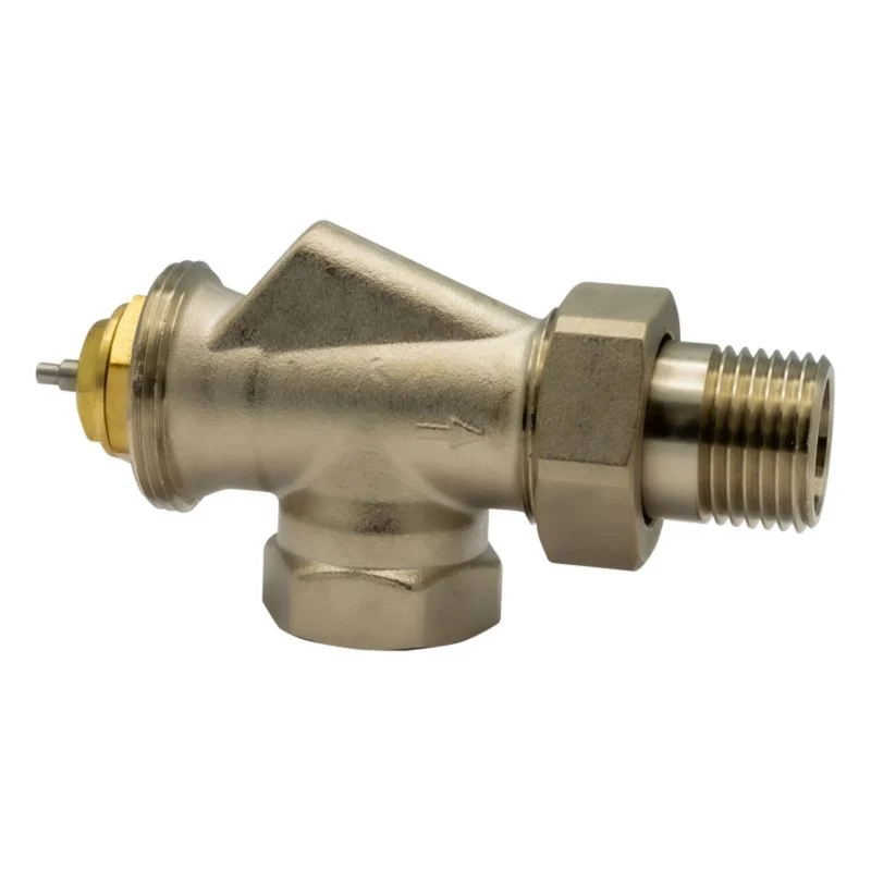 BELRAD haaks omgekeerde radiatorkraan 1/2" MV - Nikkel