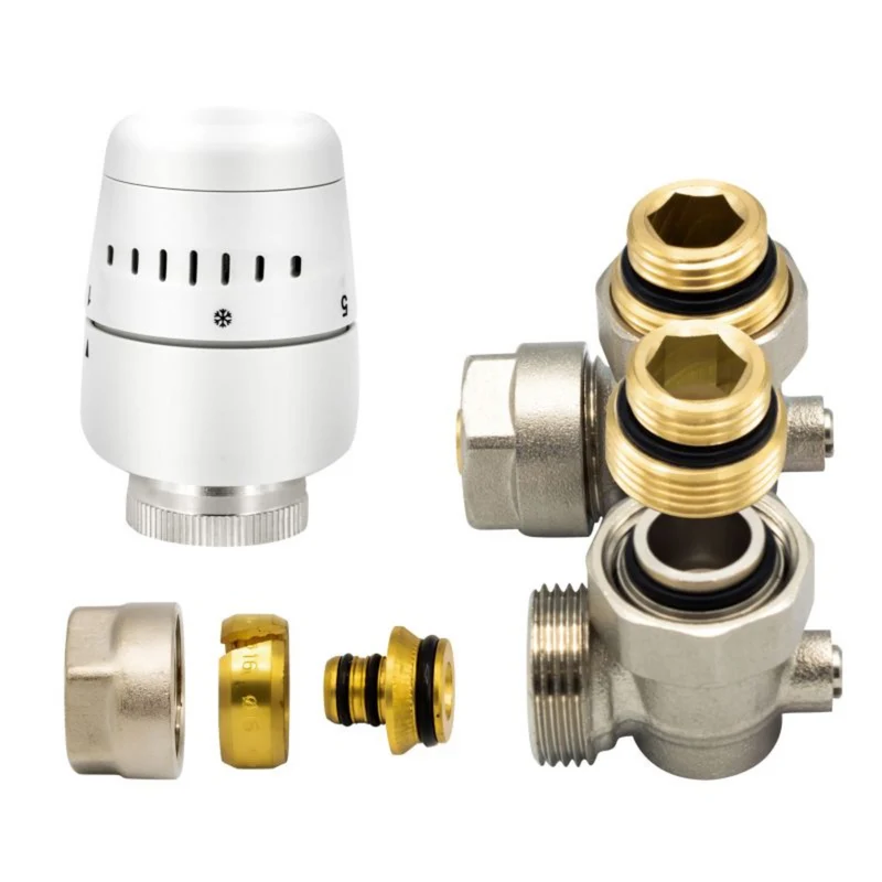 BELRAD H-blok aansluitset voor uitgang muur M30-1/2M-16/2 - Nikkel