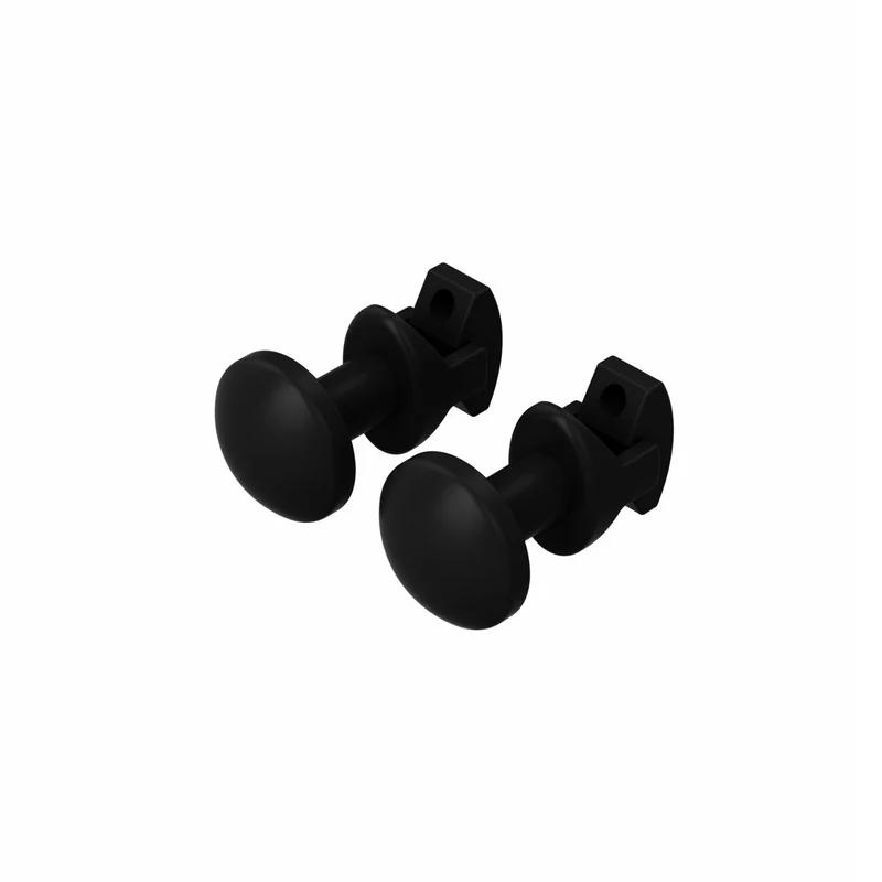 BELRAD handdoekknoppen voor handdoekradiator – 2 stuks – Zwart
