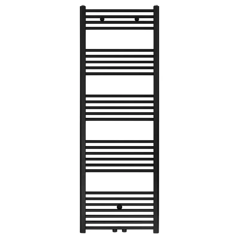 BELRAD Badkamer Radiator 1600x500mm Zwart Mat Geborsteld – Middenaansluiting – 721W