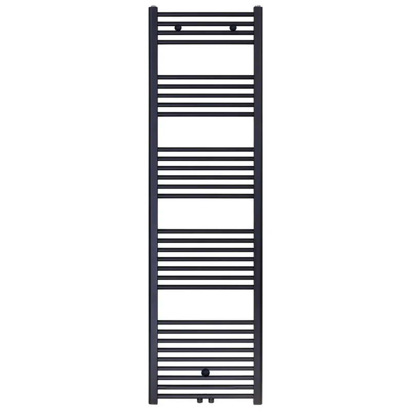 BELRAD Badkamer Radiator 1800x400mm Zwart Mat Geborsteld – Middenaansluiting – 699W