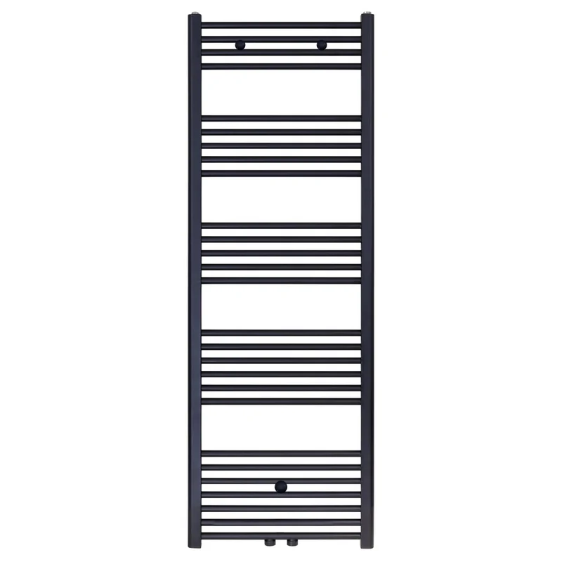 BELRAD Badkamer Radiator 1600x600mm Zwart Mat Geborsteld – Middenaansluiting – 828W