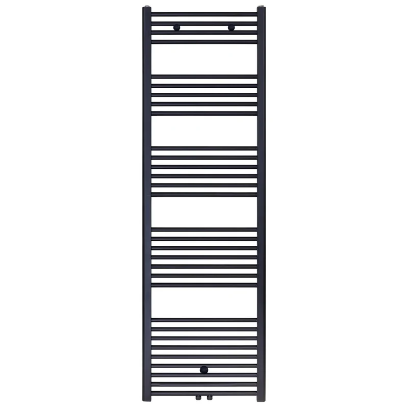 BELRAD Badkamer Radiator 1800x600mm Zwart Mat Geborsteld – Middenaansluiting – 944W