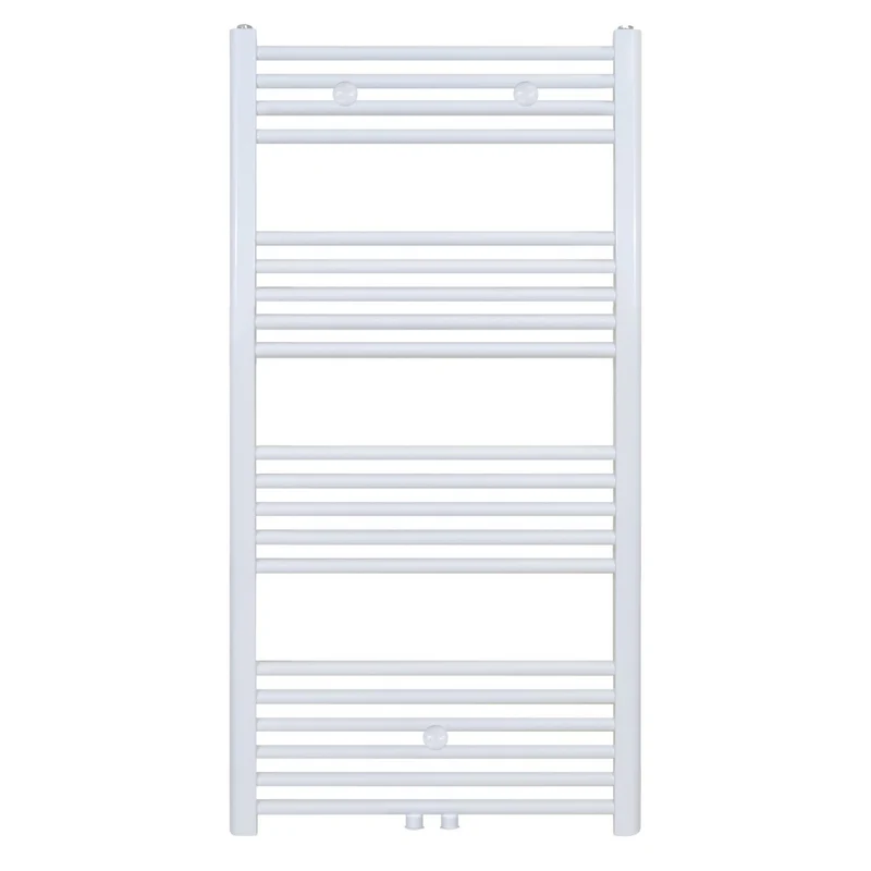 BELRAD Badkamer Radiator 1200x600mm Mat Wit Geborsteld – Middenaansluiting – 616W