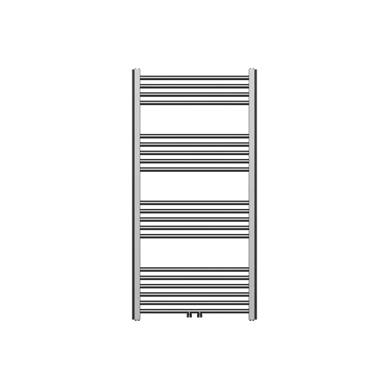 BELRAD Badkamer Radiator 1200x600mm Gunmetal Grijs – Middenaansluiting – 414W