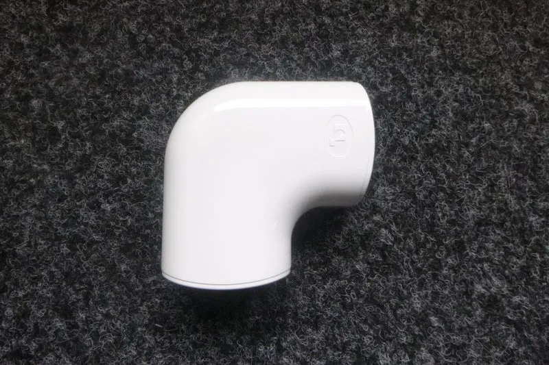 Omschrijving Haakse bocht 74x55mm 90 graden