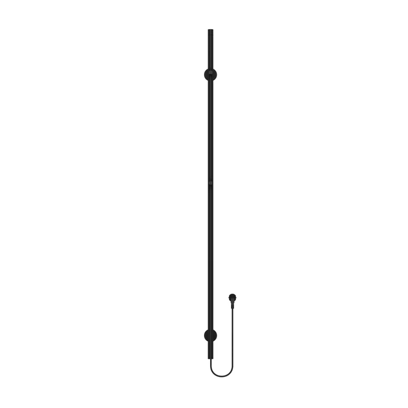 BELRAD Badkamer radiator staafmodel elektrisch 1500x63x127 mm - Enkel - Mat zwart - 60W