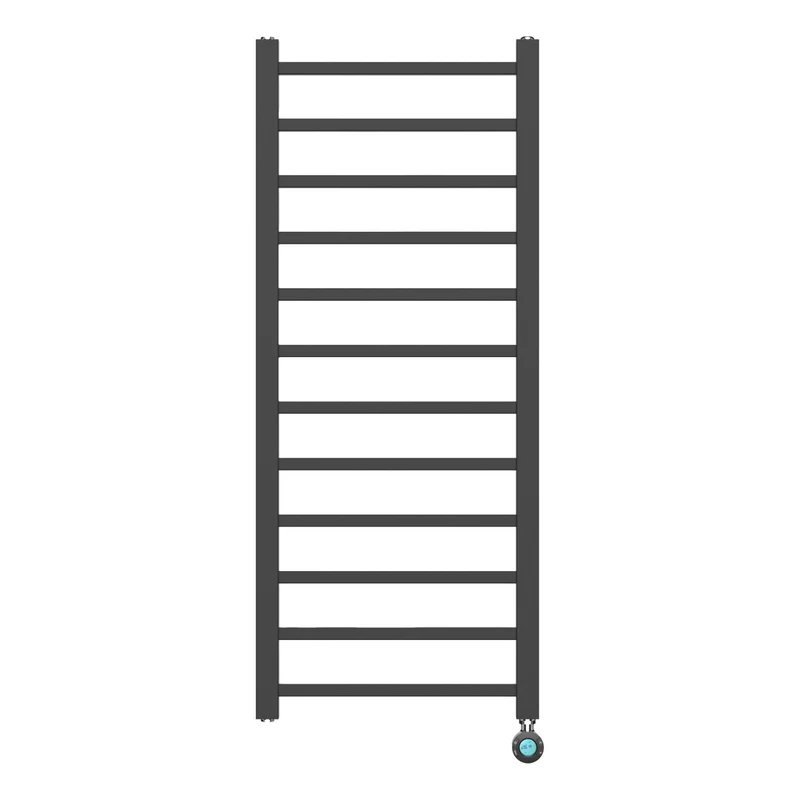 BELRAD Badkamer radiator elektrisch 1200x500mm - Mat zwart - 413W