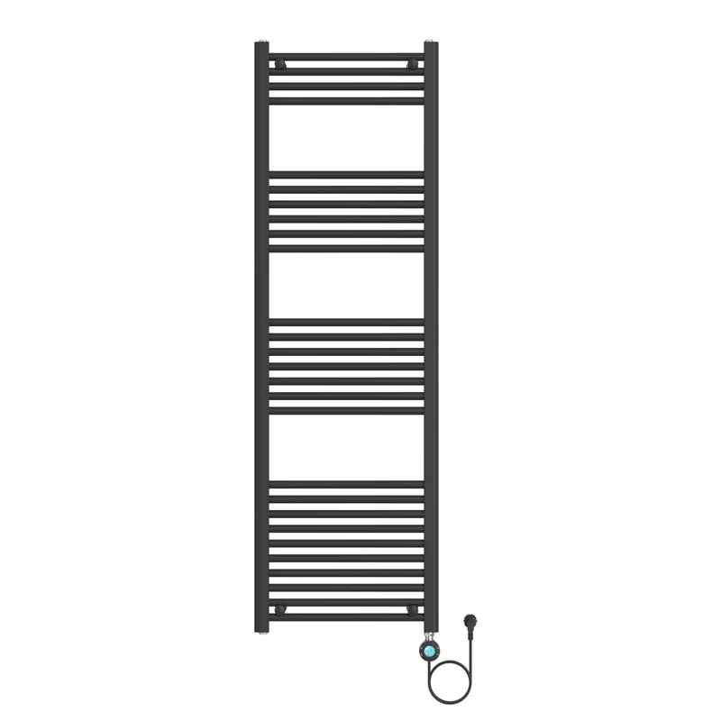 BELRAD Badkamer radiator elektrisch 1600x500mm - Mat zwart - 700W - 220V