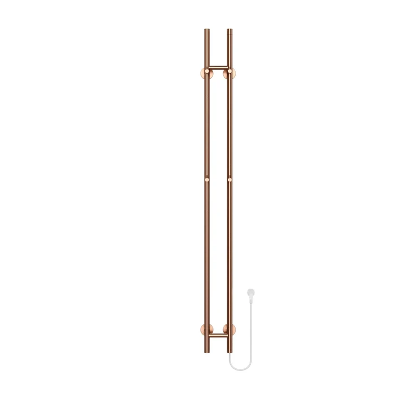 BELRAD Badkamer radiator staafmodel elektrisch 1500x168x127 mm - Geborsteld koper - Dubbel - 120W