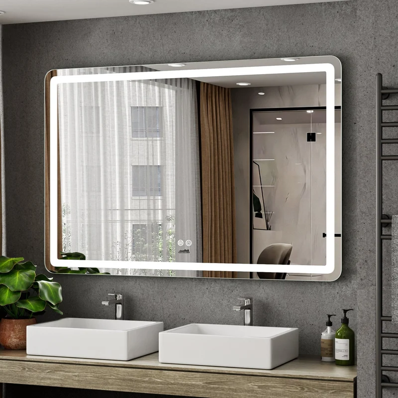 Moderne Badkamer Spiegel "Bosa" - 80 x 120 cm - LED & Anti-condens