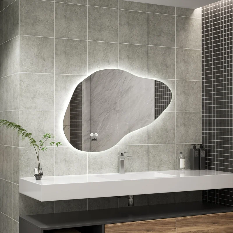 Moderne Badkamer Spiegel "Orroli" - 60 x 90 cm - LED & Anti-condens