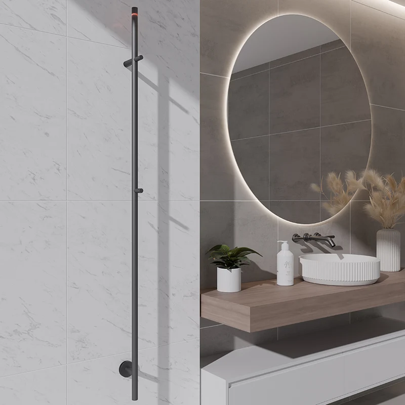 Wiesbaden Callista Elektrische Handdoekradiator 150 cm - Gunmetal PVD
