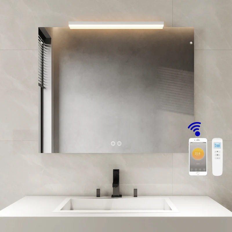 Infrarood Paneel Spiegel - Palermo LED - 80 x 100 cm - 750 Watt - Thermostaat & Wifi
