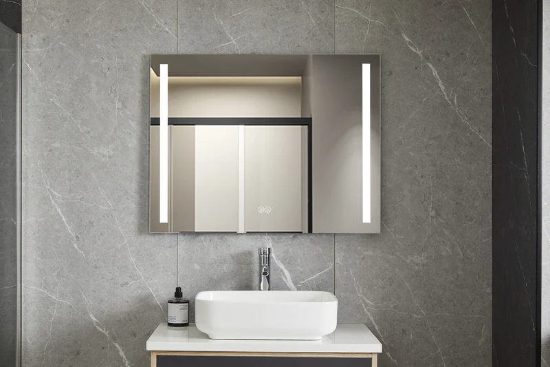 Second chance - Mirror 60 x 100 cm frameless, built-in LED lighting and anti-condensation - Default