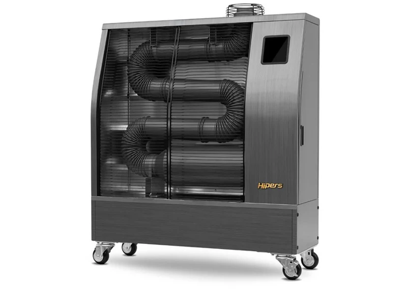 Infrarood dieselstraler Pro 14 kW RVS motief 160-900 m³ Wifi Hipers