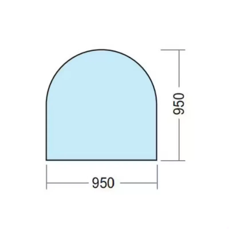 Golvglas Kaminex 6 mm