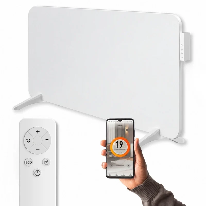 Infraroodpaneel M450 – 450W met Wifi - Vrijstaand - Wit