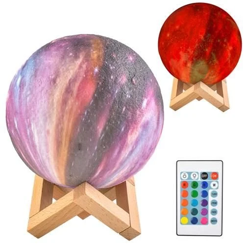 Maan Nachtlamp 16 Kleuren - 15 cm