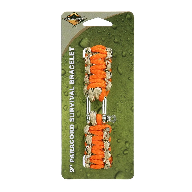 BCB Paracord iron buckle 9 inch - Oranje