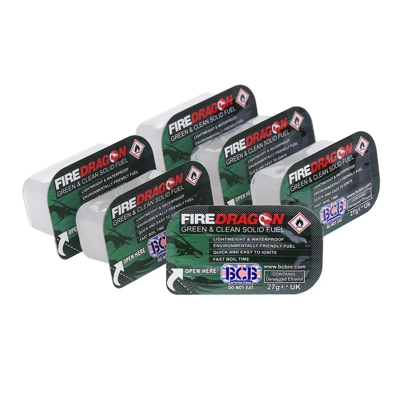 BCB Fire Dragon Solid Fuel Brandstof Tabletten 6 Stuks