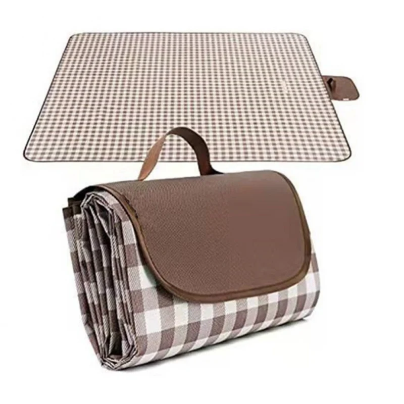 Strand/Picknickmat - Bruin Wit Geruit
