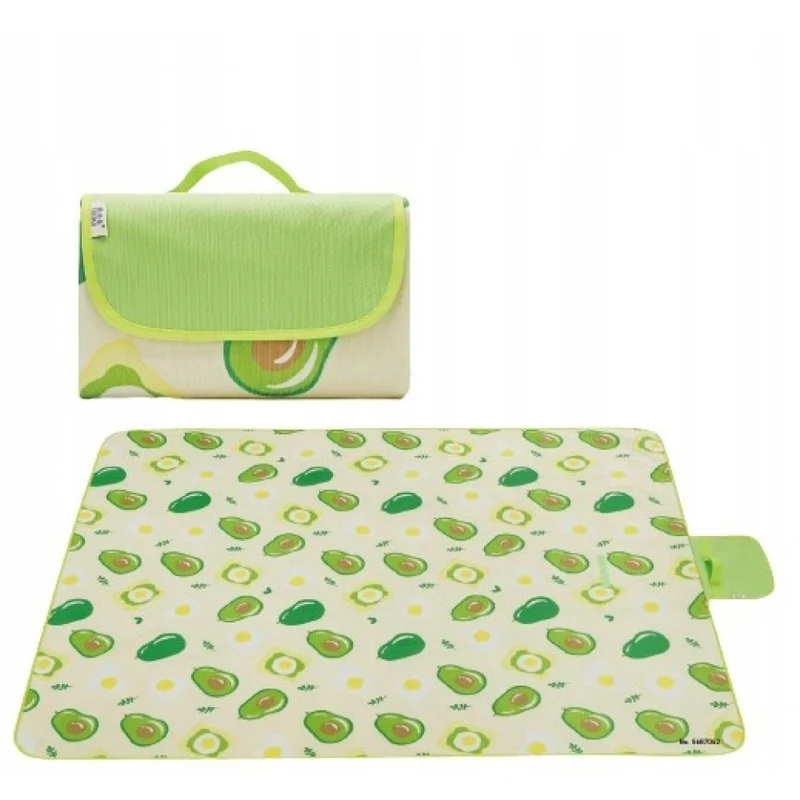 Strand/Picknickmat - Groen Avocado Motief
