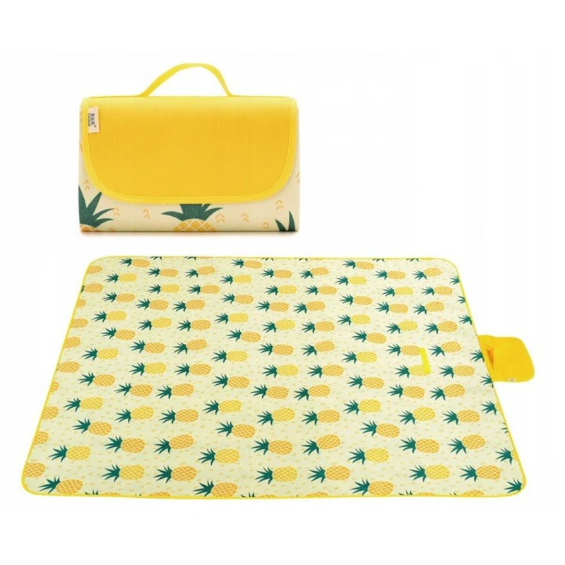 Strand/Picknickmat - Geel Ananas Motief