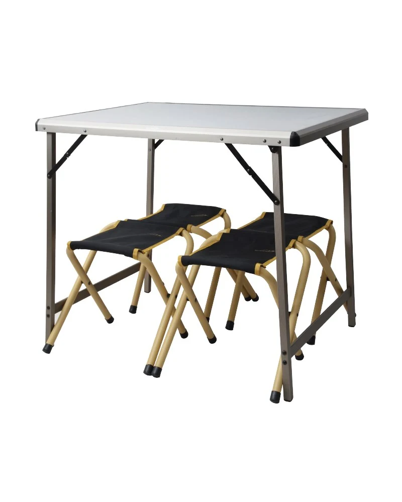 Campingtafel Met 4 Krukken Set
