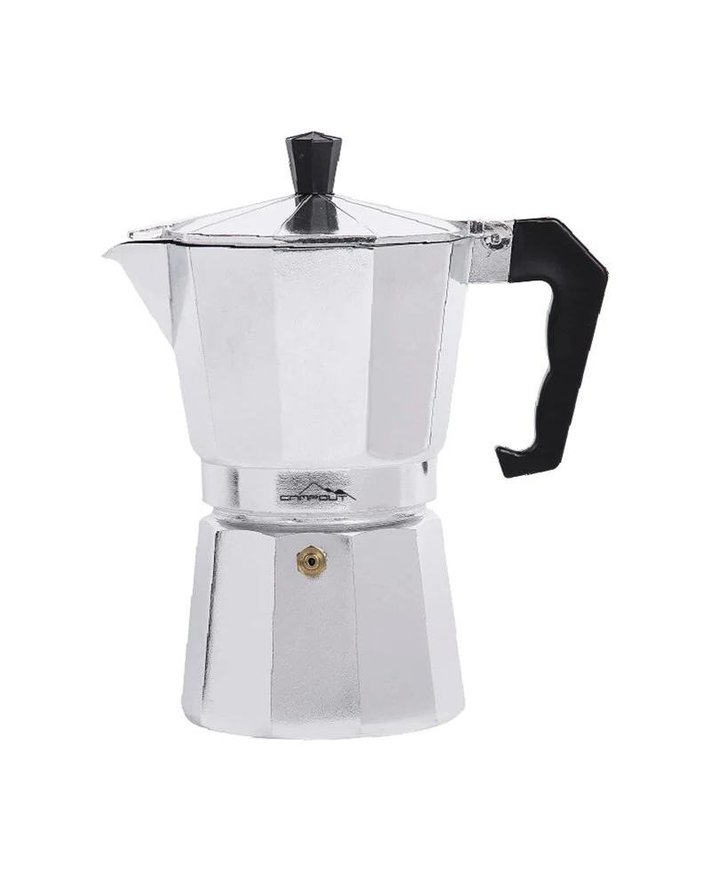 Espresso Moka Maker Percolator 9 kops Zilver