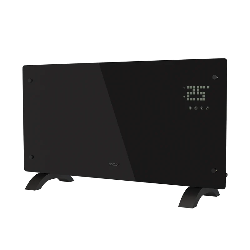 Hombli Smart Convection Heater - 2000W Black Glass