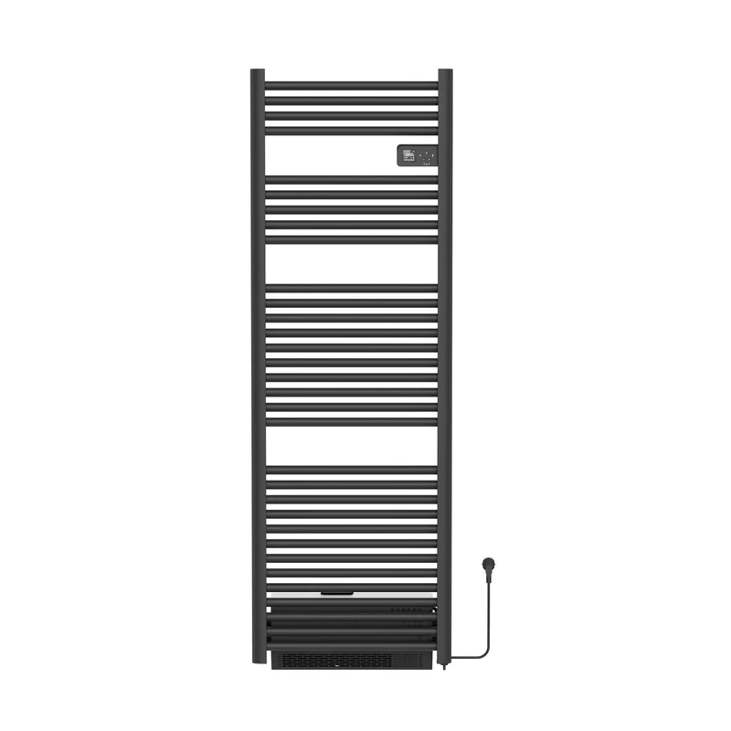 BELRAD elektrische radiator 1640x540x133 mm - Mat zwart - Programmeerbare thermostaat + Smart wifi + Blower - 1850W