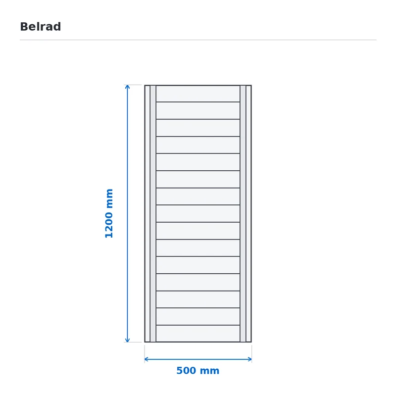 BELRAD handdoekradiator 1200x500 mm - Wit - 537W
