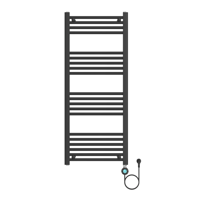 BELRAD Badkamer radiator elektrisch 1200x500mm - Zwart - 700W