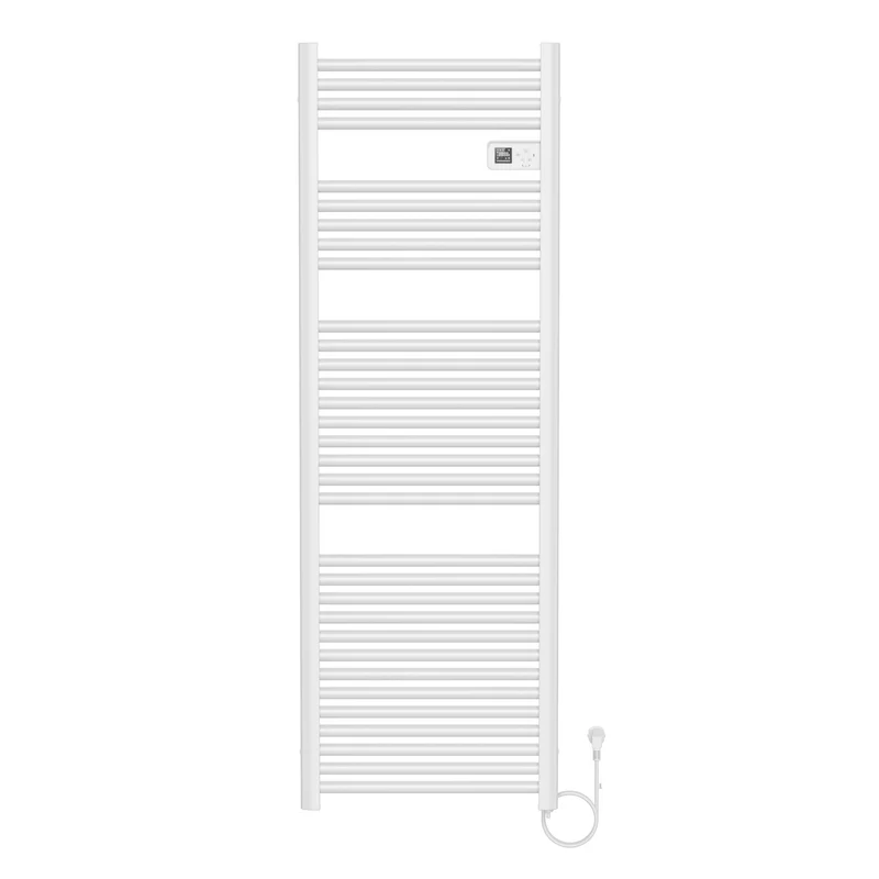 BELRAD elektrische handdoekradiator – Smart WiFi – digitale thermostaat – 850W – 1600x540 mm – glanzend wit
