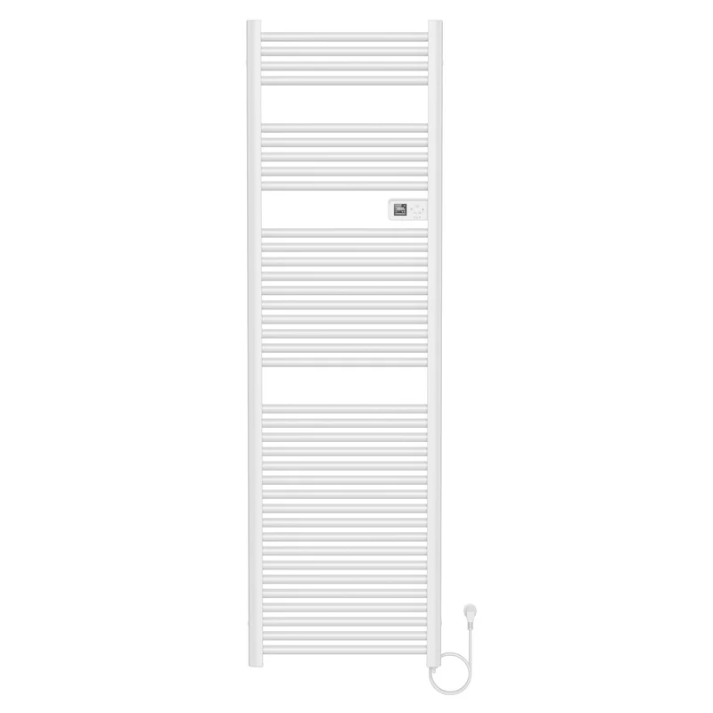 BELRAD elektrische handdoekradiator – Smart WiFi – digitale thermostaat – 1000W – 1800x540 mm – glanzend wit