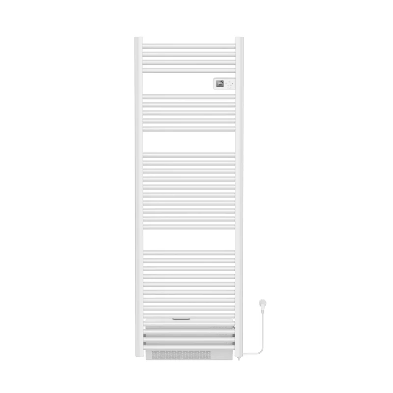 BELRAD elektrische handdoekradiator met blower – Smart WiFi – digitale thermostaat – 1850W – 1640x540 mm – glanzend wit