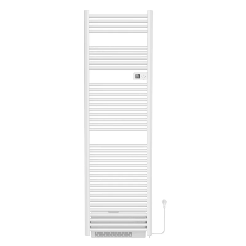 BELRAD elektrische handdoekradiator met blower – Smart WiFi – digitale thermostaat – 2000W – 1840x540 mm – glanzend wit