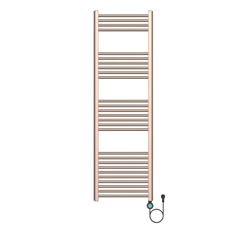 BELRAD elektrische radiator 1600x500 mm – 700W – geborsteld koper – digitale thermostaat – Smart WiFi – aansluiting rechts