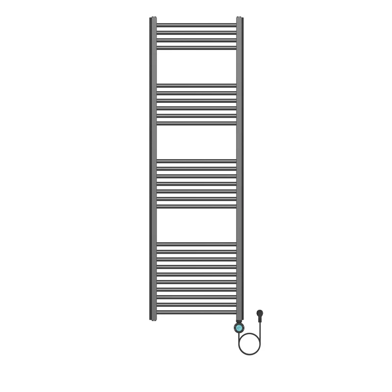 BELRAD elektrische radiator 1600x500 mm – 700W – gunmetal – digitale thermostaat – Smart WiFi – aansluiting rechts