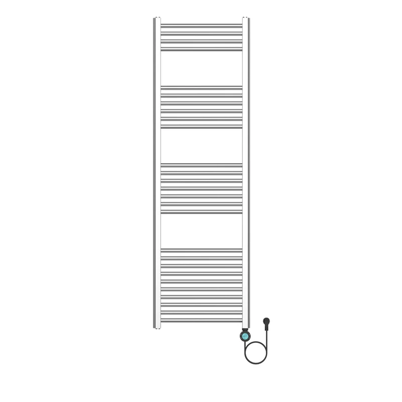 BELRAD elektrische radiator 1600x500 mm – 700W – geborsteld RVS – digitale thermostaat – Smart WiFi – aansluiting rechts