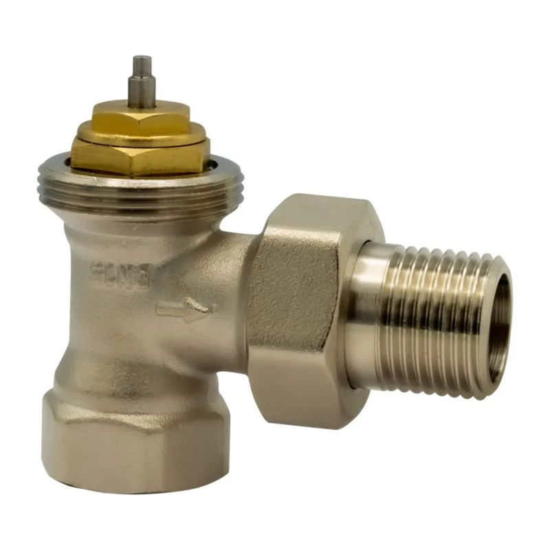 BELRAD radiatorkraan haaks 1/2" MV - Nikkel