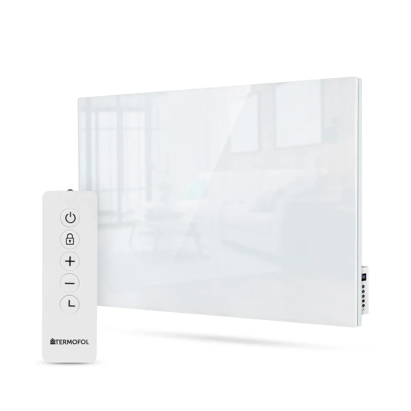 Termofol GW500 Wit Glazen Infrarood Paneel – Stijlvolle en Efficiënte Verwarming