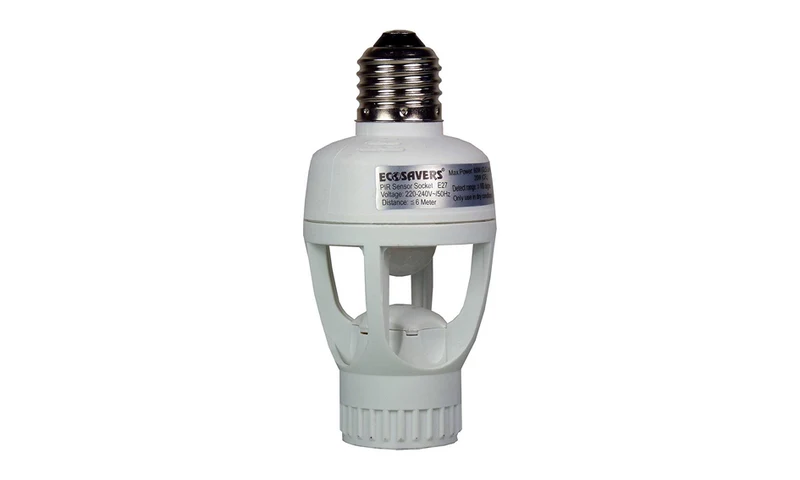 Ecosavers Pir Sensor E27 bewegingsmelder (5 meter, 60 Watt)