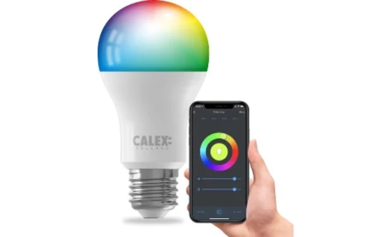 Calex Smart LED Lamp - E27 - RGB en Warm Wit - Slimme Verlichting - 9.4W