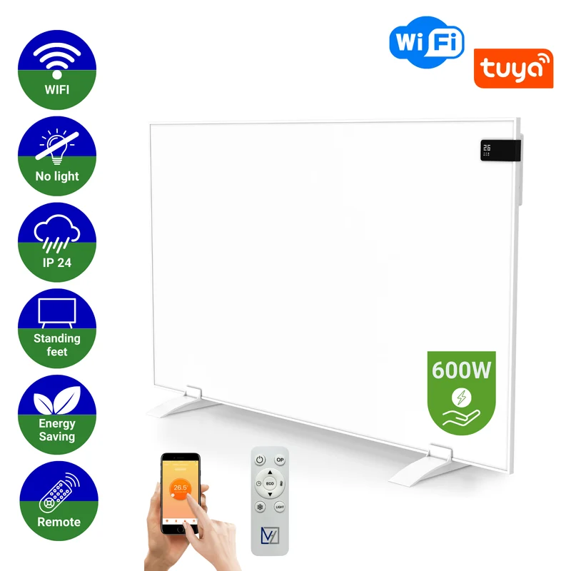 Infrarood Paneel Superia V3 - Wand of vrijstaand - 60 x 100 cm - 600 Watt
